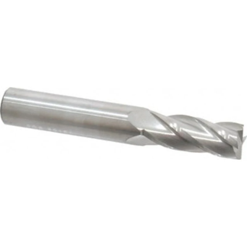 KYOCERA SGS 13/32, 1 LOC, 7/16 Shank Diam, 2-3/4 OAL, 4 Flute, Solid Carbide Square End Mill Single End, Uncoated, Sp...